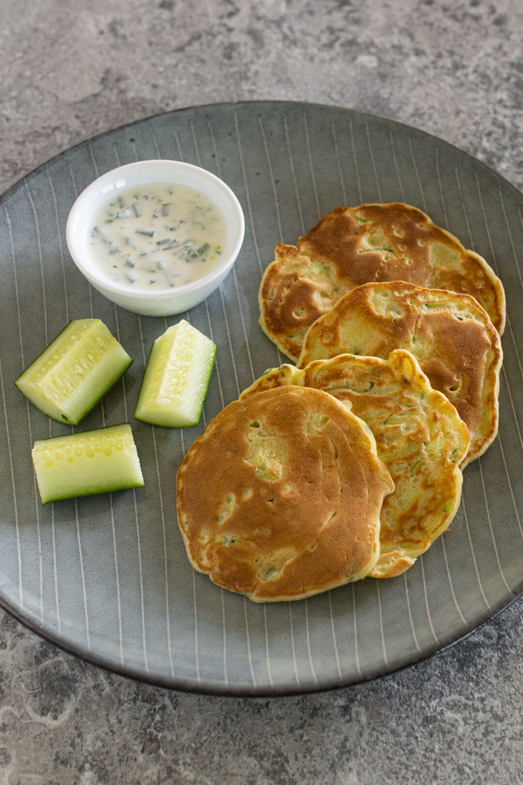 Zucchini-Blinis Mit Dip - LieberBacken