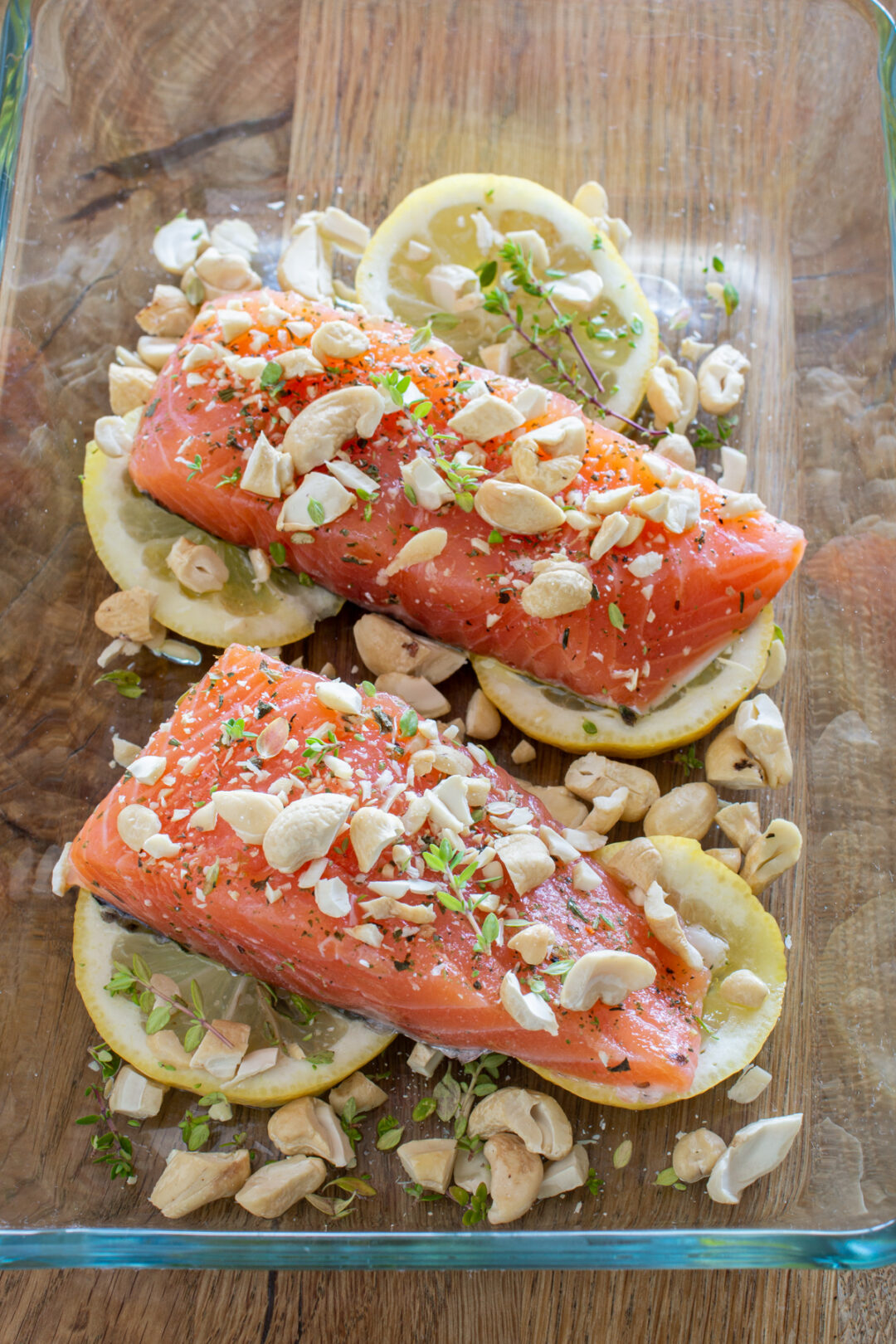 Schneller Lachs mit Cashews - LieberBacken